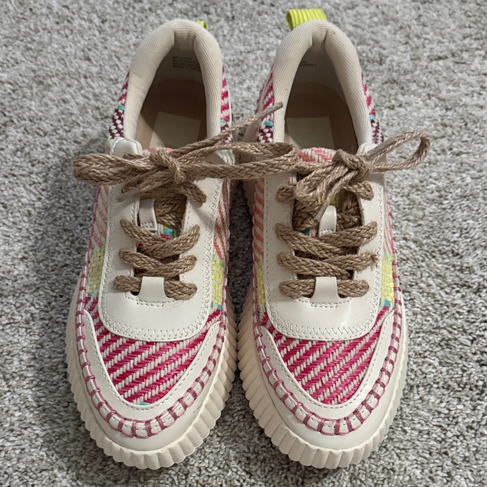 Dolce Vita Women’s sneakers.Pink and Cream. Size 8. Never been worn